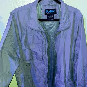 604- NWT *Free*w/ male purchase Mack Russo Gray Windbreaker coat